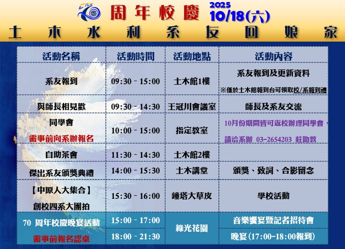 校友日邀請卡